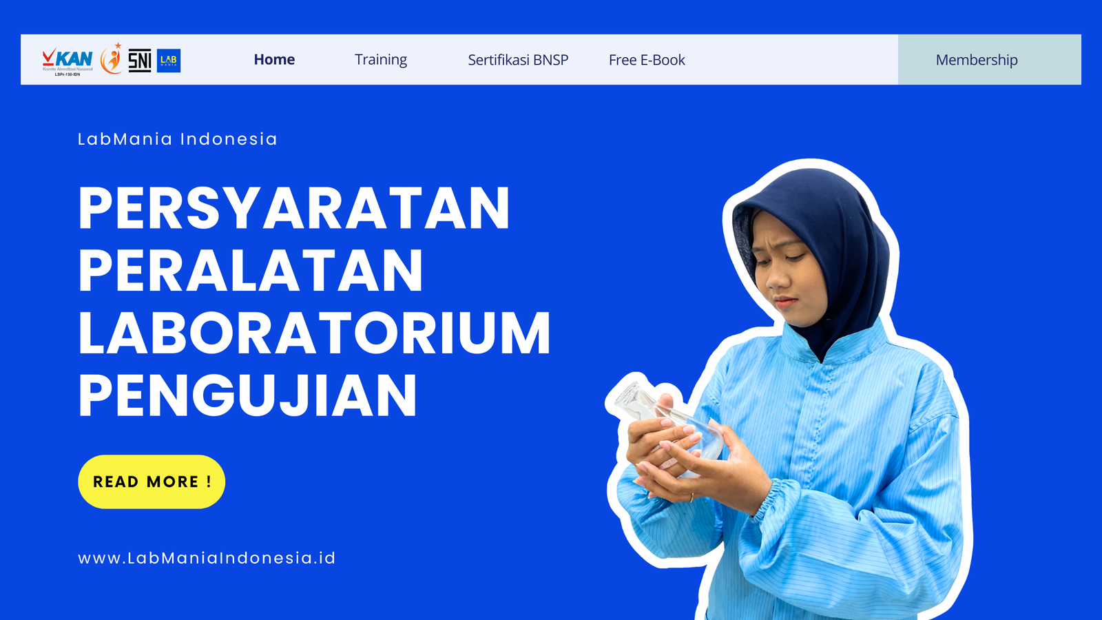 Banner Blog Persyaratan Peralatan Laboratorium Pengujian