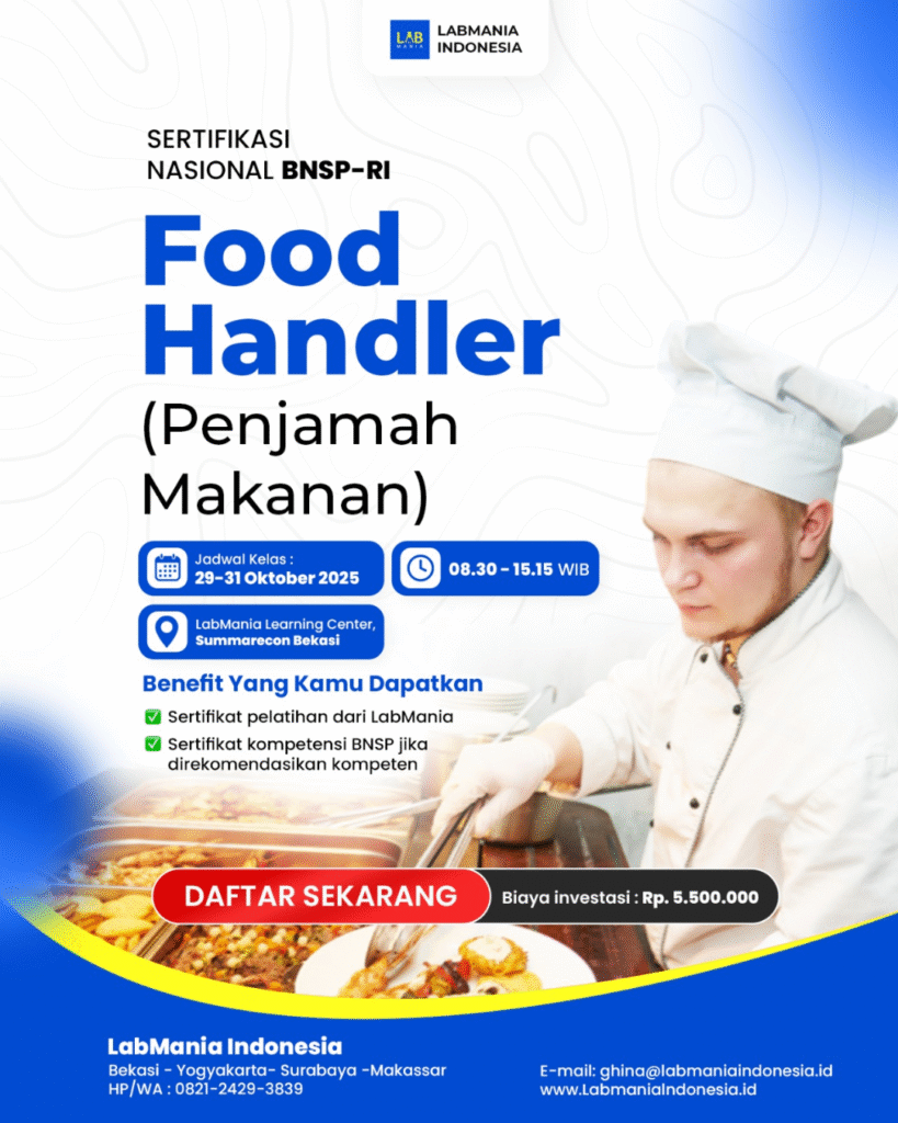 Flyer Sertifikasi Food Handler