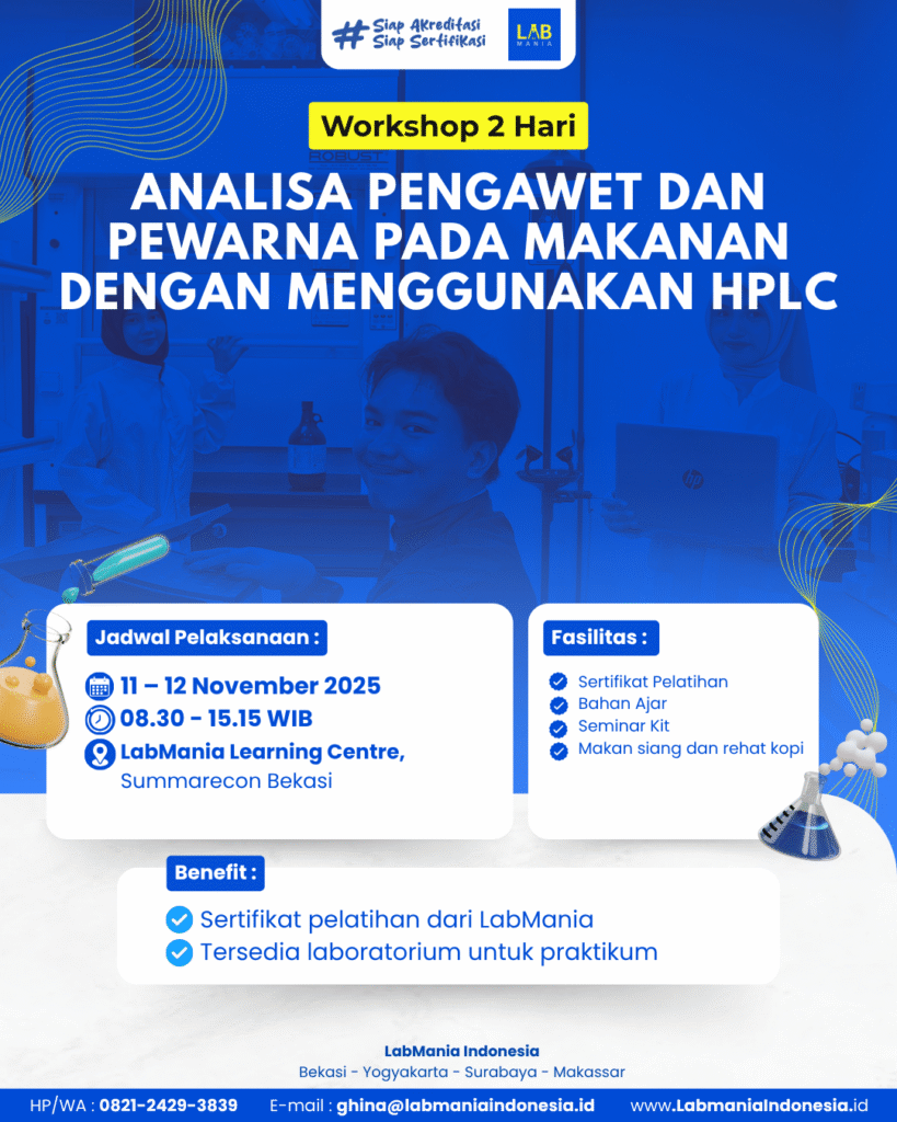 Flyer Workshop Analisa Pengawet dan Pewarna Pada Makanan