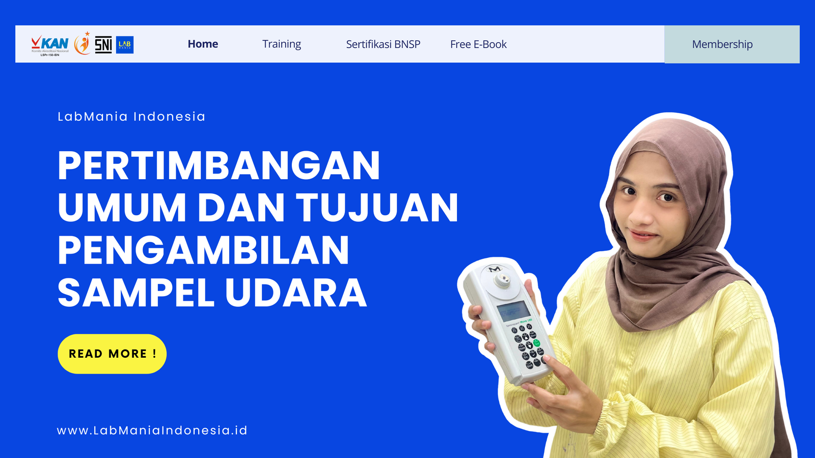 Pertimbangan Umum dan Tujuan Pengambilan Sampel Udara