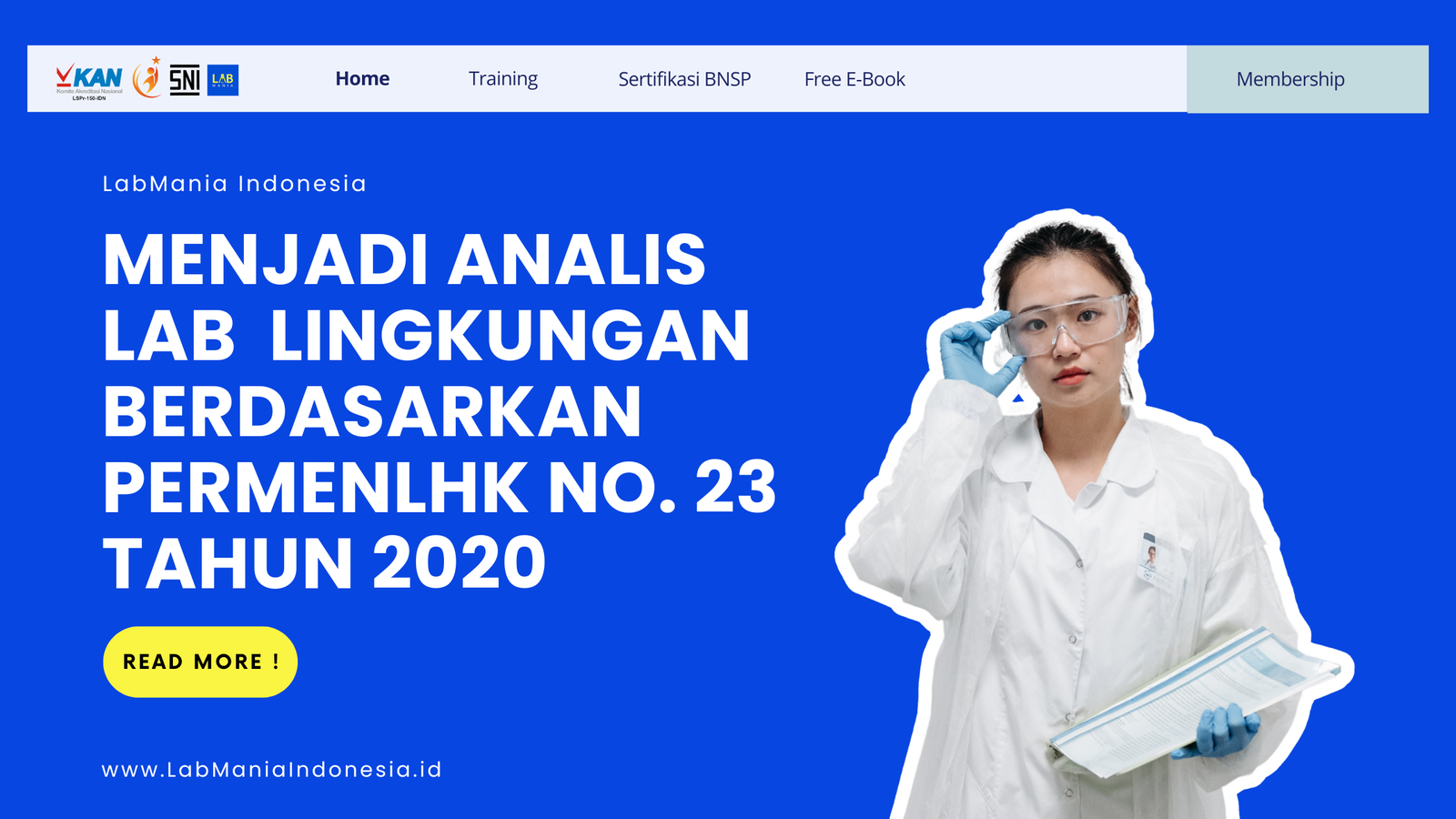 menjadi Analis Lab Lingkungan Berdasarkan PERMENLHK No. 23 Tahun 2020