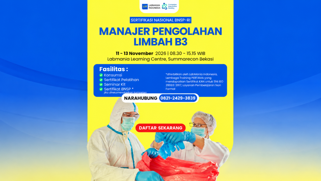 Manajer Pengolahan Limbah B3