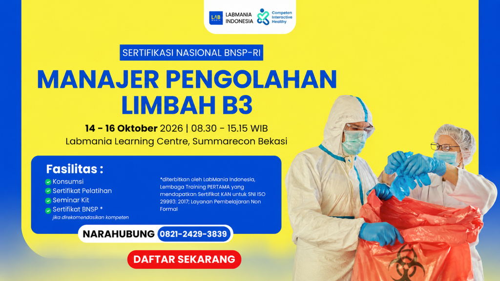 Manajer Pengolahan Limbah B3