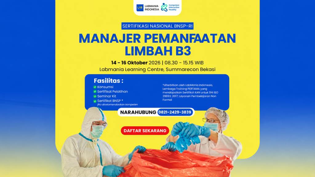Manajer Pemanfaatan Limbah B3