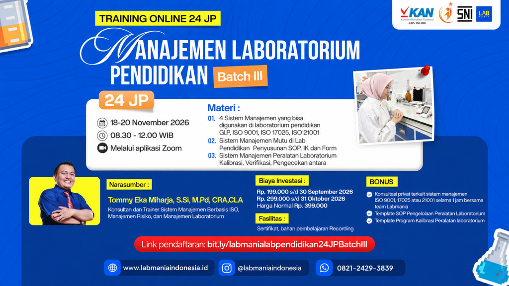 Manajemen Laboratorium Pendidikan Batch III