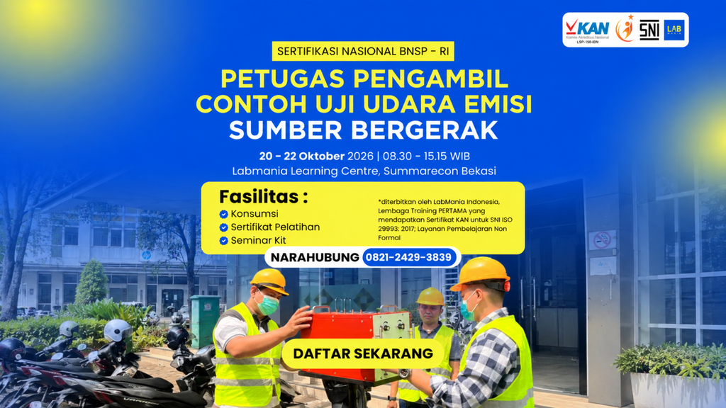 Petugas Pengambil Contoh Uji Udara Emisi Sumber Bergerak