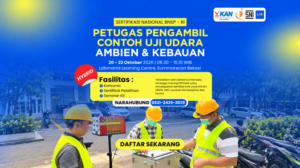 Pertugas Pengambil Contoh Uji Udara Ambien dan Kebauan
