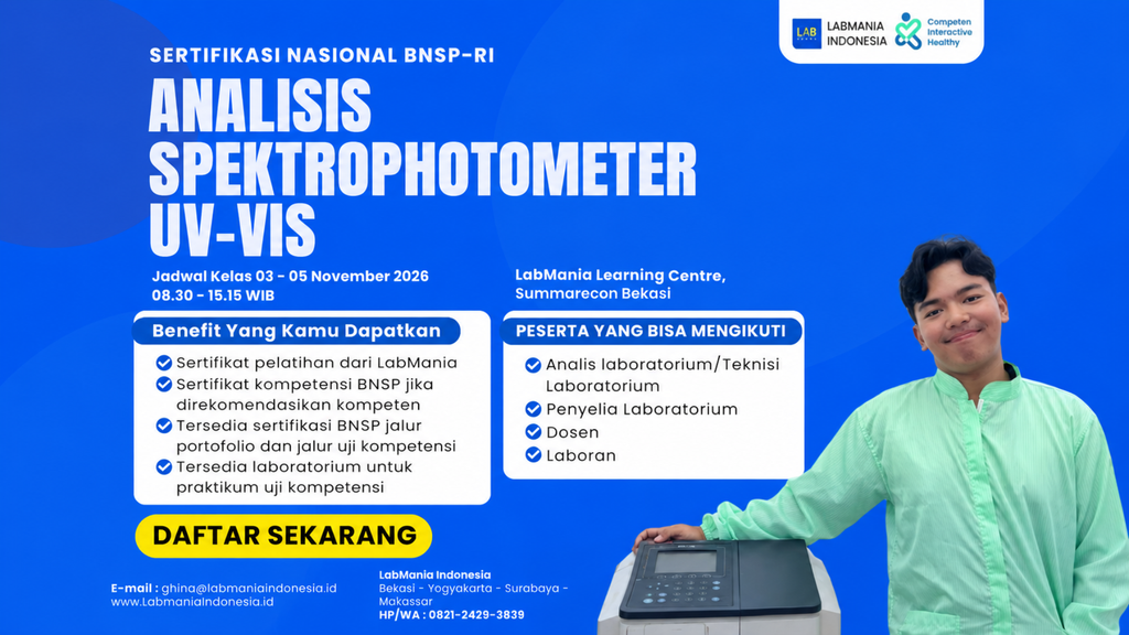 Analisis Spectrophotometer UV-VISIBLE
